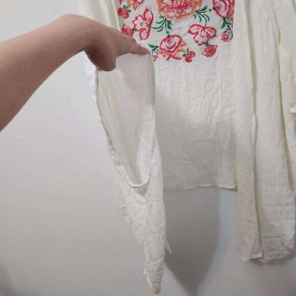 Z&L Europe Kimono Robe Embroidered Floral Duster Size Medium b56 - Picture 11 of 11